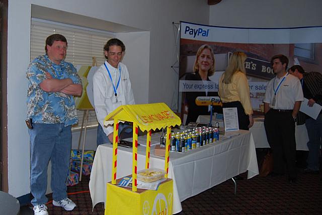 Jeff Kirk & James Harrell at the Lemonade Stand.